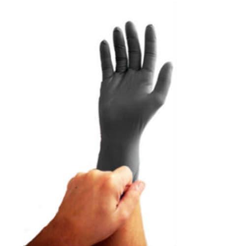Emerald 4X Black General-Purpose Powder-Free Medium Nitrile Glove - Image 3