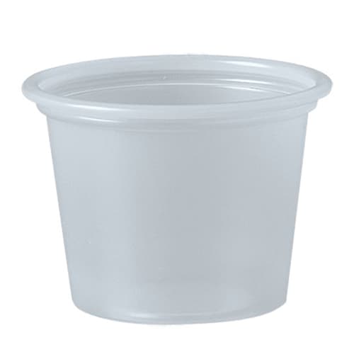 Solo P100N 1 oz. Translucent Polystyrene Souffle Cup - Image 3