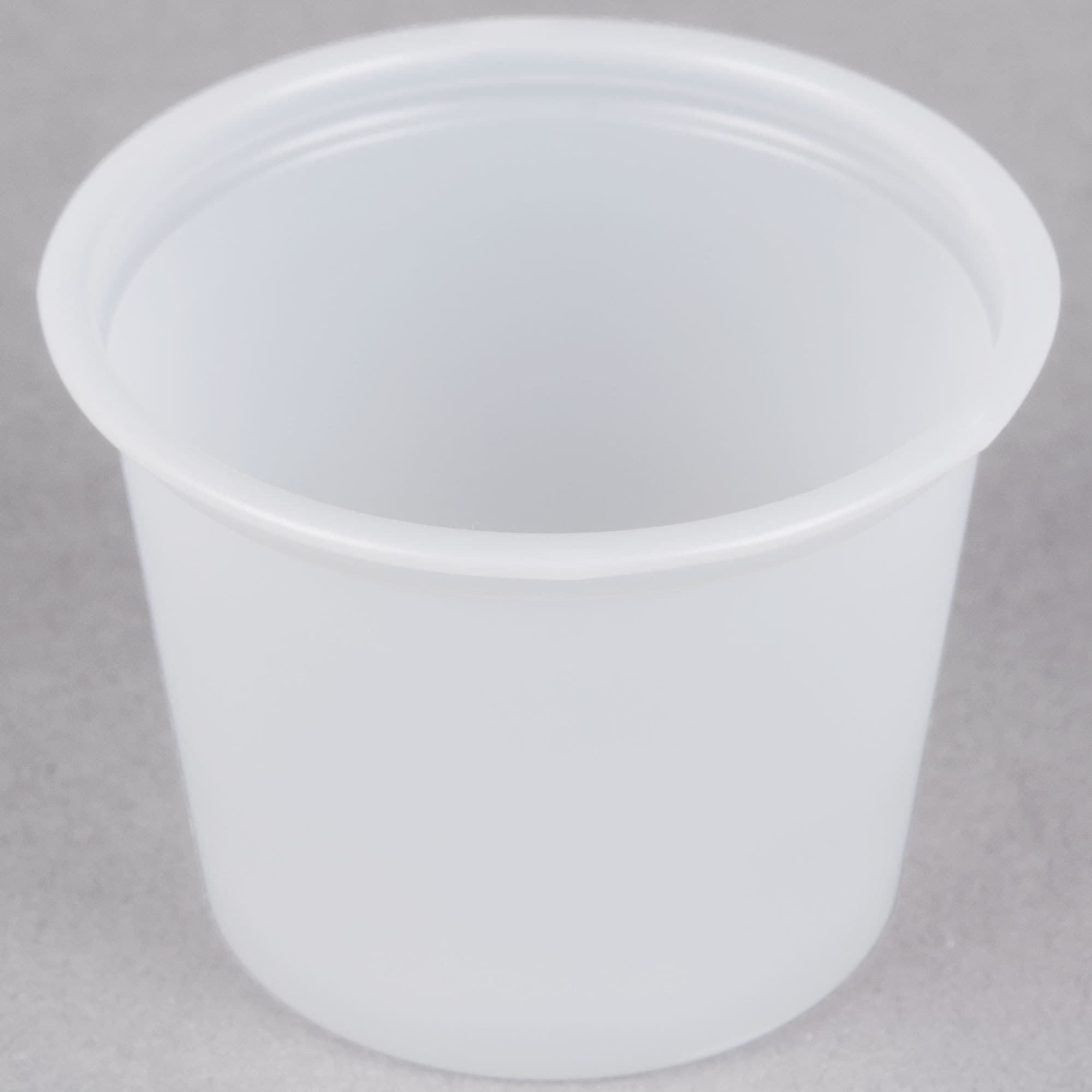 Solo P100N 1 oz. Translucent Polystyrene Souffle Cup - Image 4
