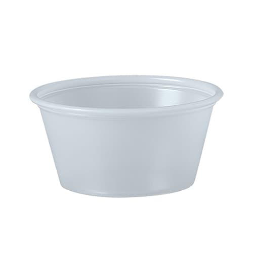 Solo P200N 2 oz. Translucent Polystyrene Souffle / Portion Cup - Image 3