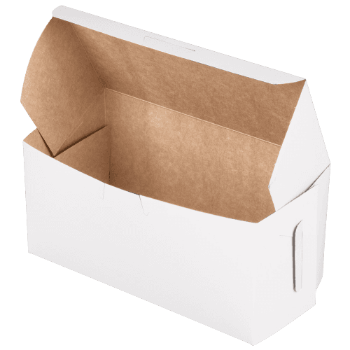 Southern Champion 8" x 4" x 4" White Non-Window Bakery Box - Image 3