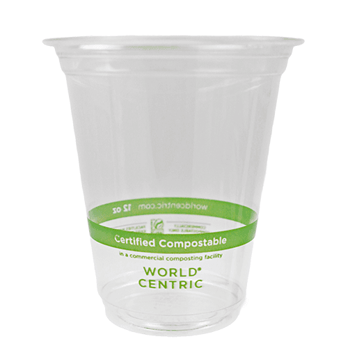World Centric® 12 oz Clear PLA Cold Cup - Image 2