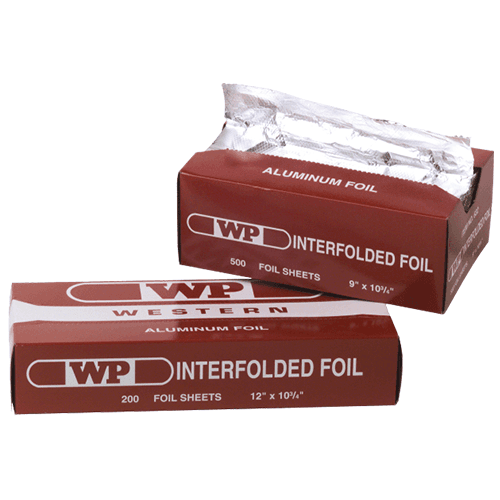 Western Plastics 12" X 10-3/4" Pop-Up Aluminum Foil Wrap Sheets, 3,000 Ct.