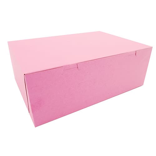 Southern Champion 14" x 10" x 5" Pink Non-Window Bakery Box