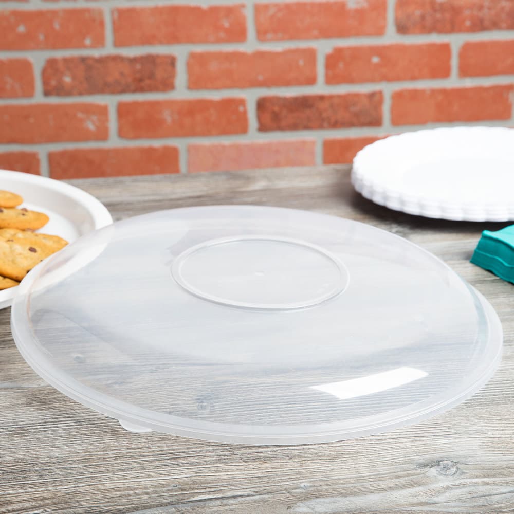 Fineline HC1616/25.L ReForm 16" Clear High Dome Plastic Catering Bowl Lid