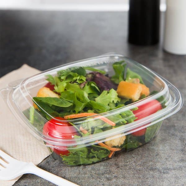 Dart CH8DED ClearPac Safe Seal 8 oz. Tamper-Resistant, Tamper-Evident Container with Dome Lid