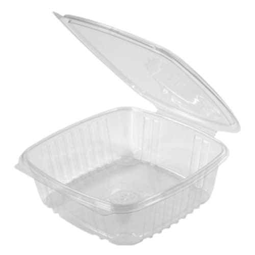 Genpak AD48 48 oz. Secure Seal® Clear Hinged Deli Container