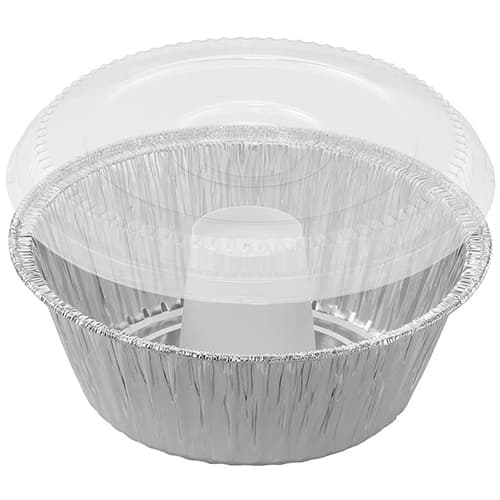 HFA 4060-35-100WDL  8" Aluminum Angel Food Cake Pan w/Lid