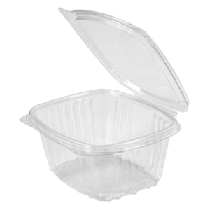 Genpak AD16 16 oz. Secure Seal® Clear Hinged Deli Container