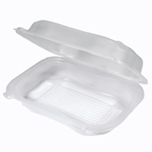 Genpak Clover 9.25” x 7” x 2.88" Large Hinged Utilty Container