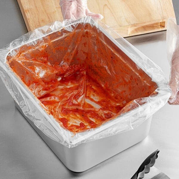 Elkay 23" x 14" 1 mil Poly-Nylon Pan Liner -- Half Pan Med and Deep,