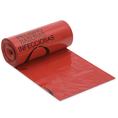 Berry Plastics Hospi-Tuff Biohazard Red 24" x 32" Can Liner