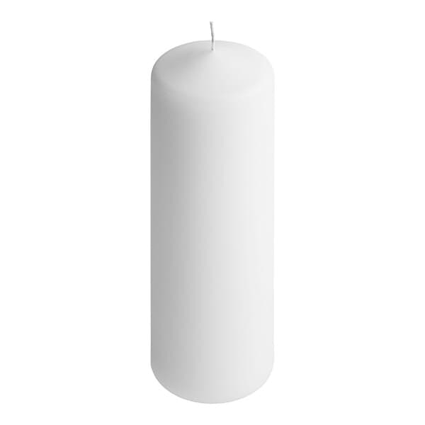 Fancyheat F455 3" x 9" White Wax Pillar Candle
