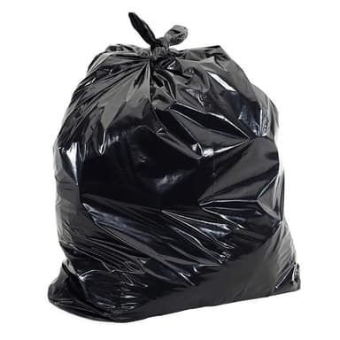 45 Gallon Heavy Duty Can Liner, 40x48", Black (100/case)