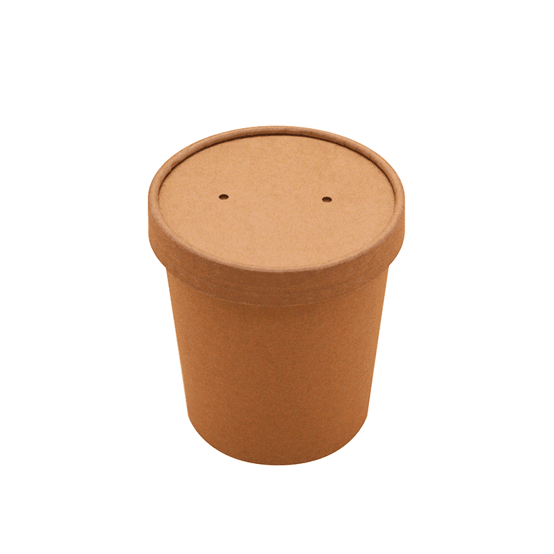 16 oz Kraft Paper Soup Container (500/case) - SupplyClub
