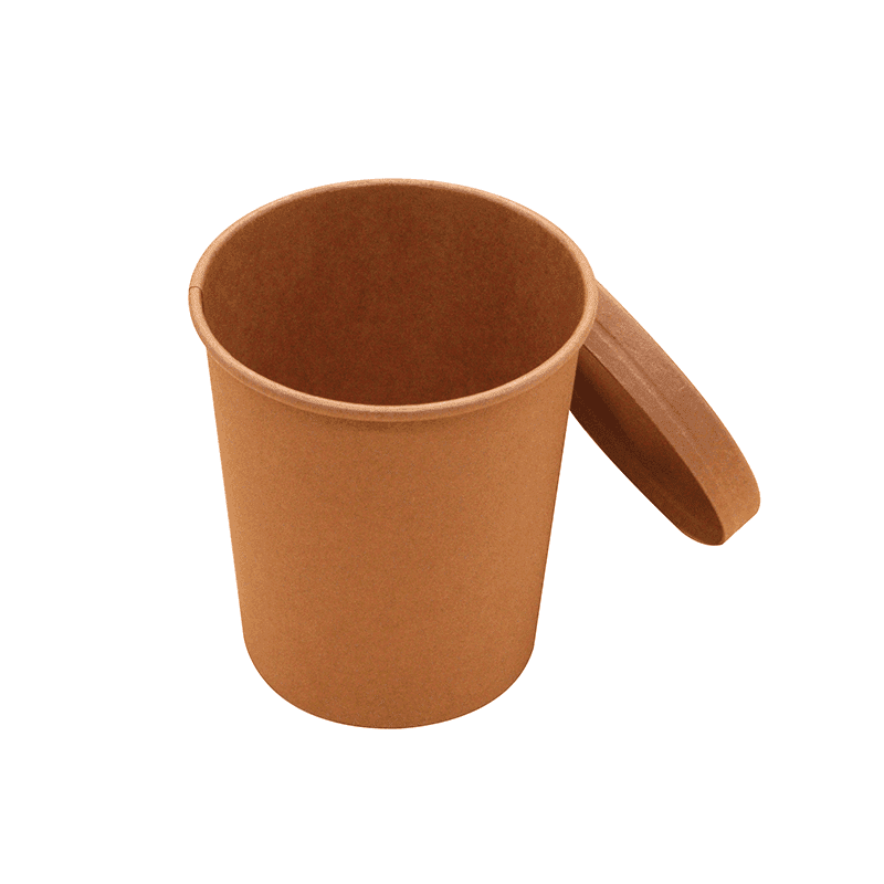 24 oz Kraft Paper Soup Container (500/case) - SupplyClub