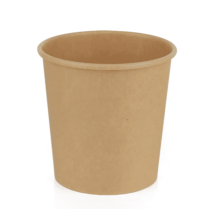 24 oz Kraft Paper Soup Container, PE Lined