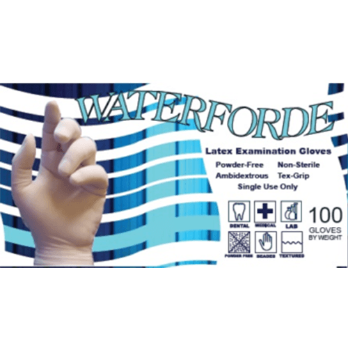 Emerald Waterforde Large Powder Free Latex Exam Glove