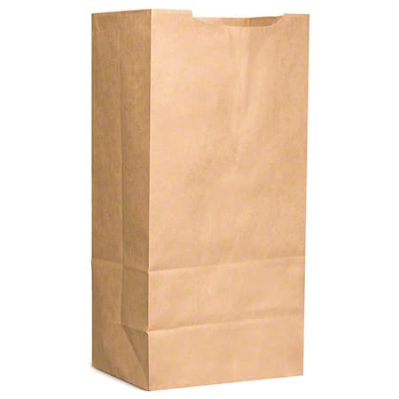Duro® Bag 1/4 Virgin Paper 60# Kraft Satchel Bottom