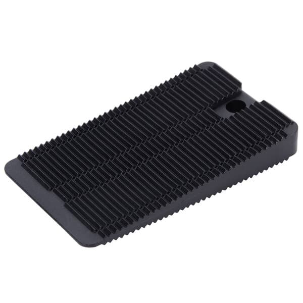 Wobble Wedge Tapered Black Hard Polypropylene Installation Table Wedge / Table Stabilizer