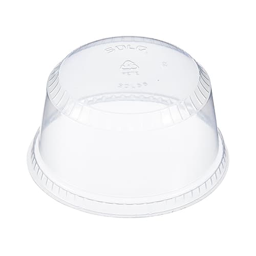 Solo SDL58 5-8 oz. Clear Plastic Sundae Lid