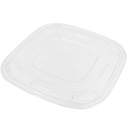 Sabert TerraPac Clear PET Lid for 160, 240 oz Square Pulp Bowls