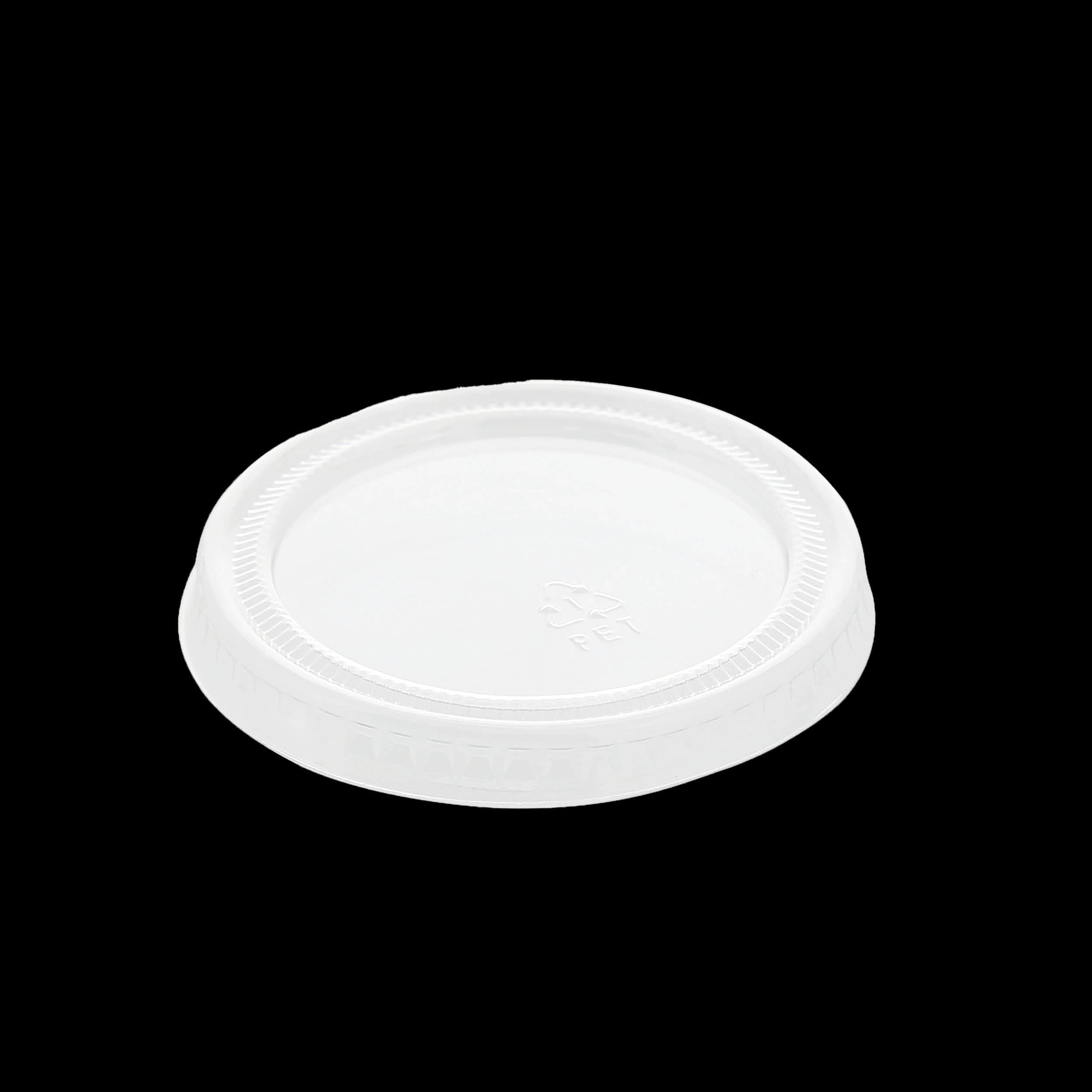 AmerCareRoyal Clear PET Flat Portion Cup Lid - fits 1.5/2/2.5 oz.