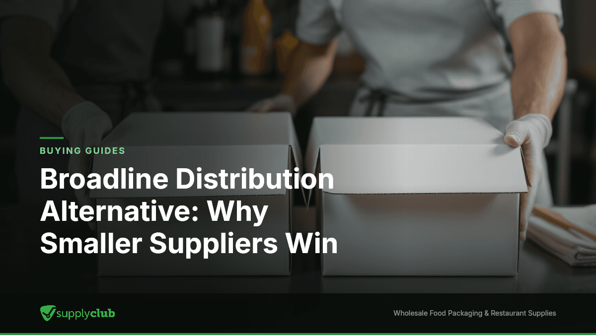 Broadline Distribution Alternative: Why Smaller Suppliers Win
