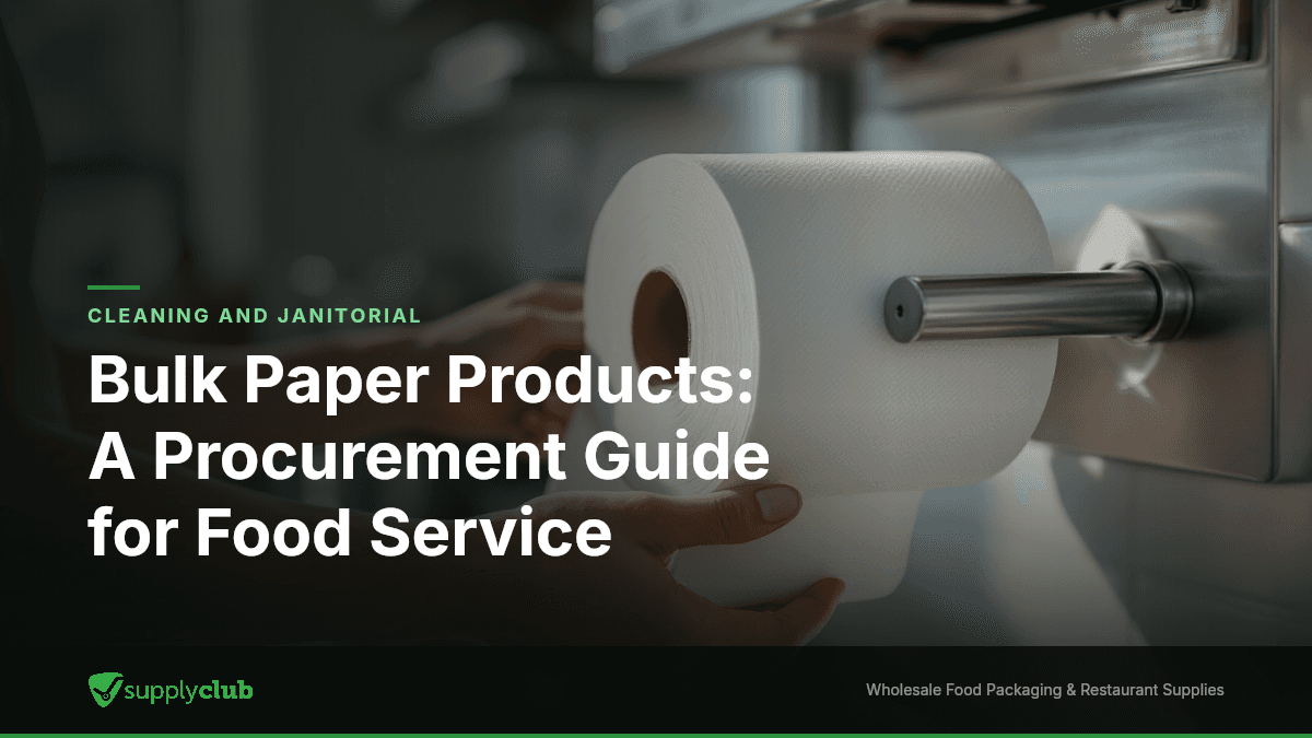 Bulk Paper Products: A Procurement Guide for Food Service