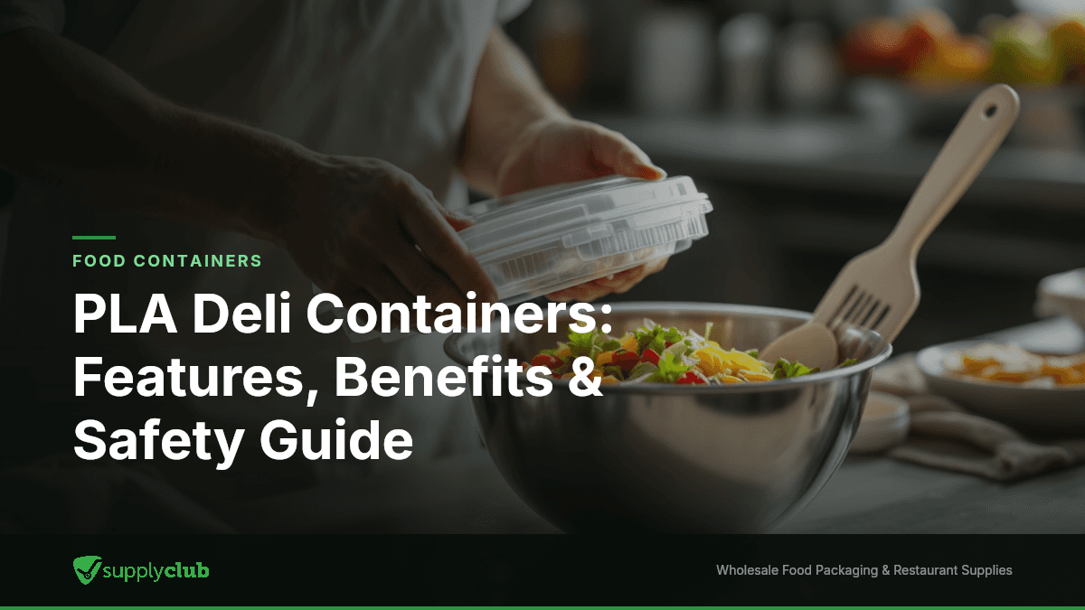 PLA Deli Containers: Features, Benefits & Safety Guide