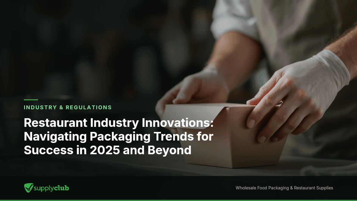 Restaurant Industry Innovations: Navigating Packaging Trends for Success in 2025 and Beyond