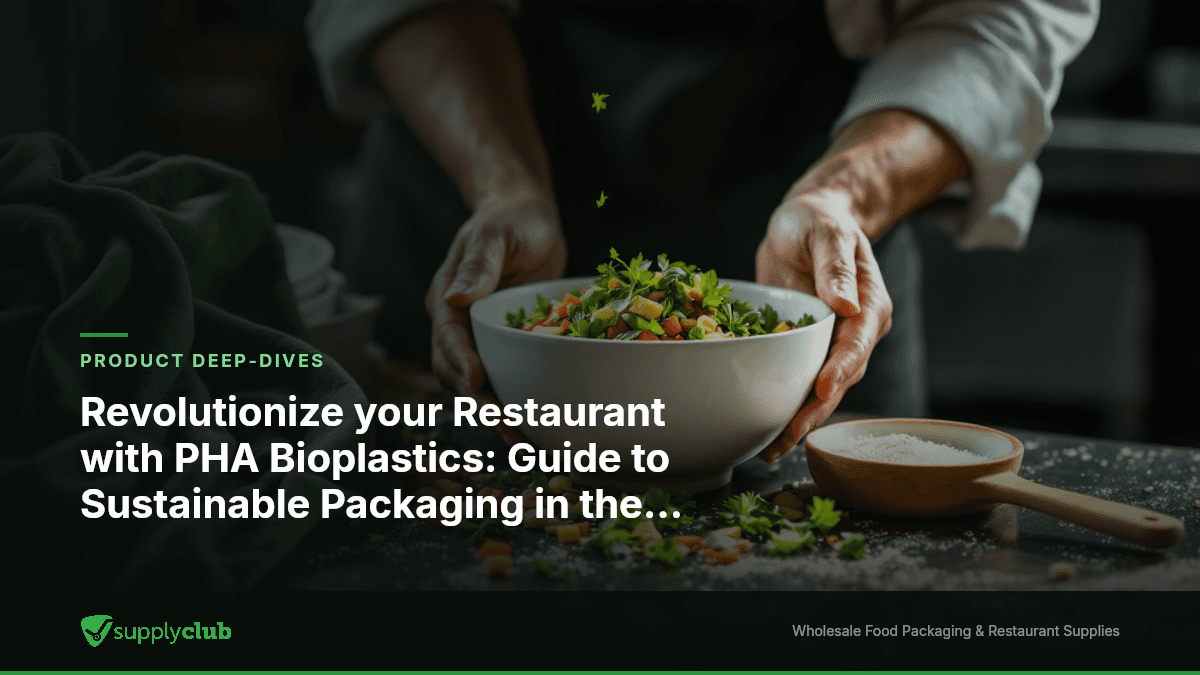 Revolutionize your Restaurant with PHA Bioplastics: Guide to Sustainable Packaging in the Food Service Industry