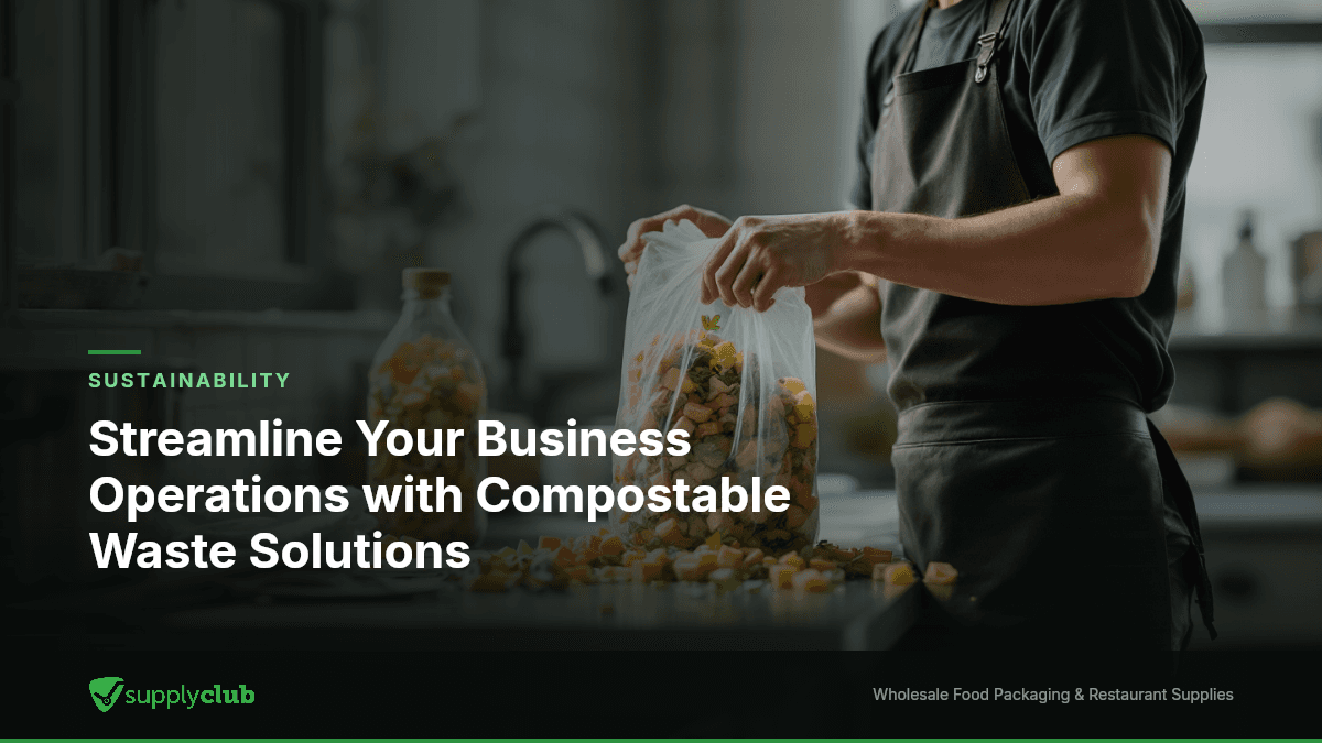 Streamline Your Business Operations with Compostable Waste Solutions