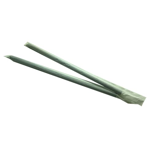 Morex 7.75" White Paper Wrapped Paper Straw - Image 1