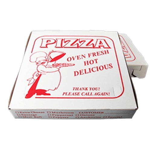 12" x 12" x 2" Clay Coated Pizza Box - Image 1