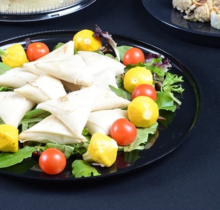 Fineline 22" Black Heavy Round Platter - Image 1