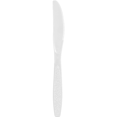 Berk White Heavy Weight Plastic Knife - Image 1