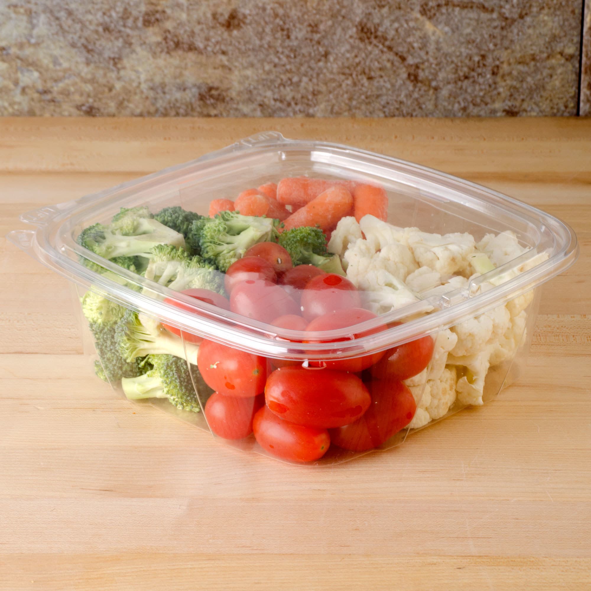 48 oz Rectangle Deli Container with Lid - Image 1