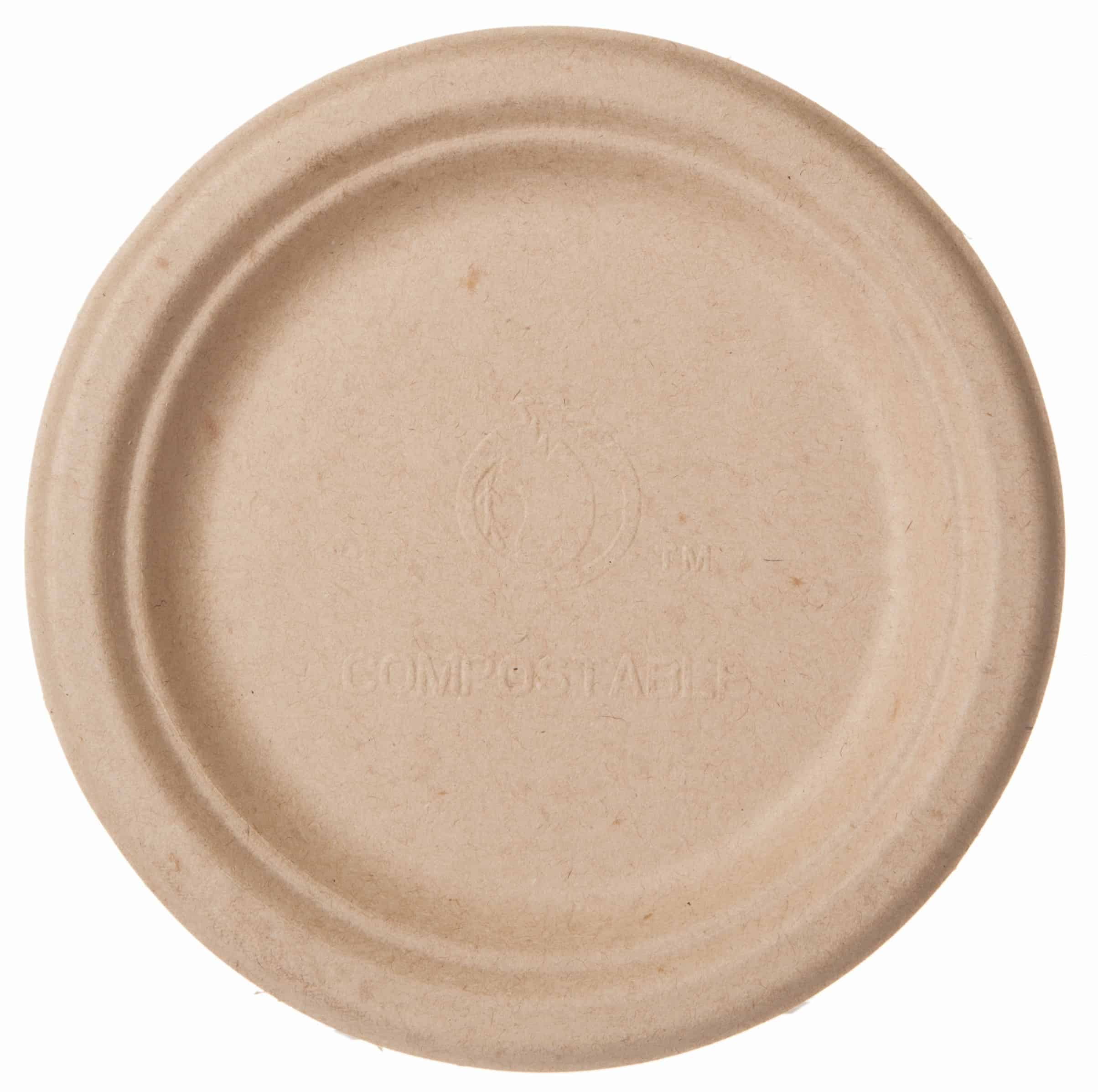 7" Round Fiber Plate