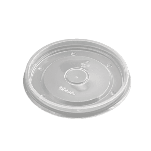 Clear PP Lid - fits 8 oz Paper Soup Bowl