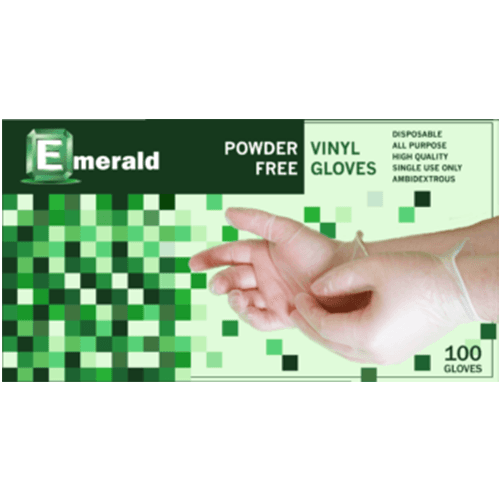 Emerald X-Large Shannon Vinyl Latex Free Powder Free Glove - Image 1