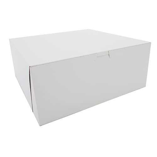 Southern Champion 12" x 12" x 5" White Non-Window Bakery Box - Image 1