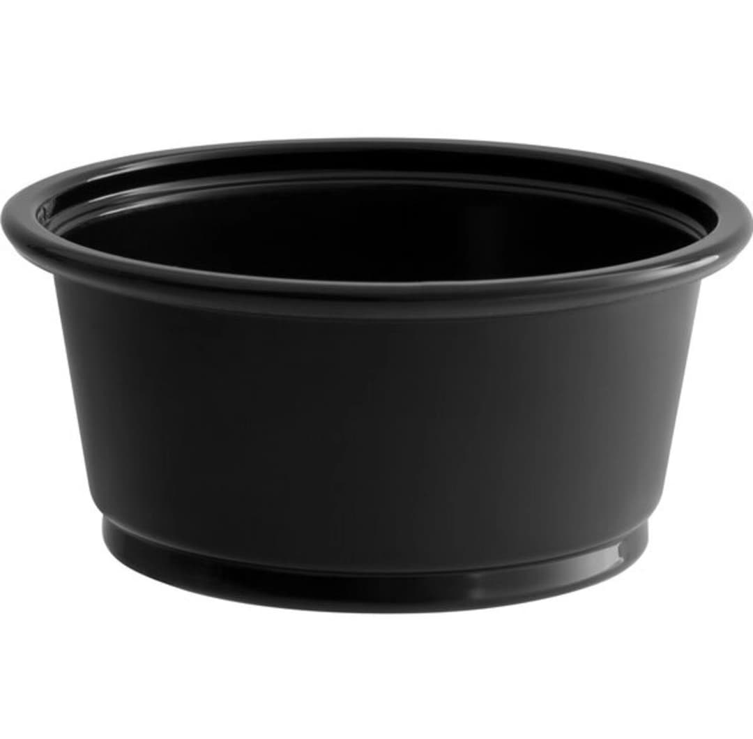2 oz Black Portion Cup