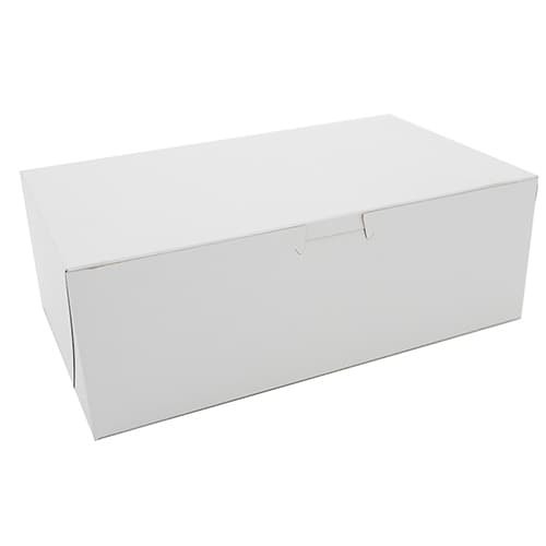 Southern Champion 10" x 6" x 3.5" White Non-Window Bakery Box - Image 1