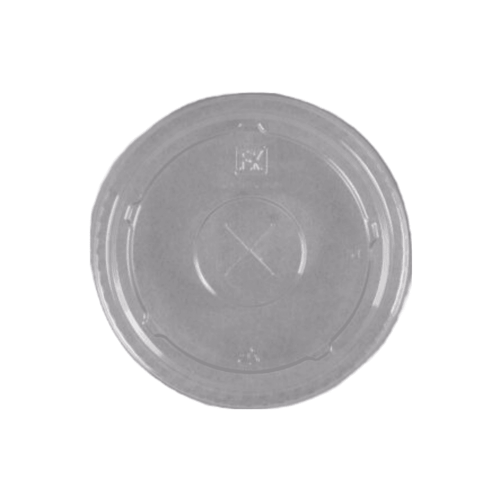 Clear Flat Lid with Straw Slot for 16, 20, 24oz Cups