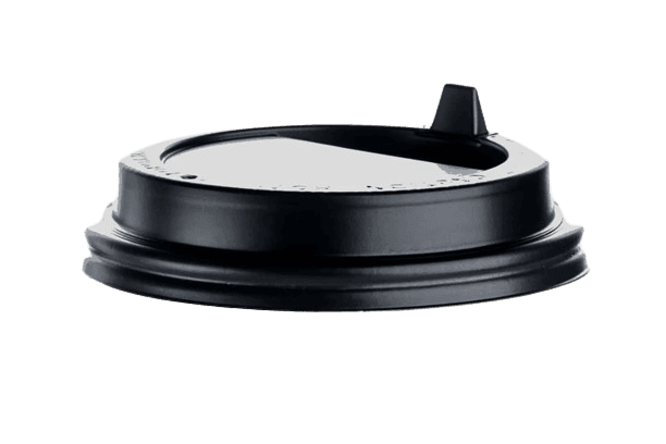Black PS Lid - fits 10-20 oz Paper Hot Cups