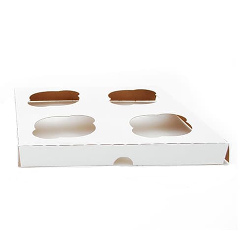 Southern Champion Reversible 4 Cupcake Insert for 8" x 8" Box - Image 1