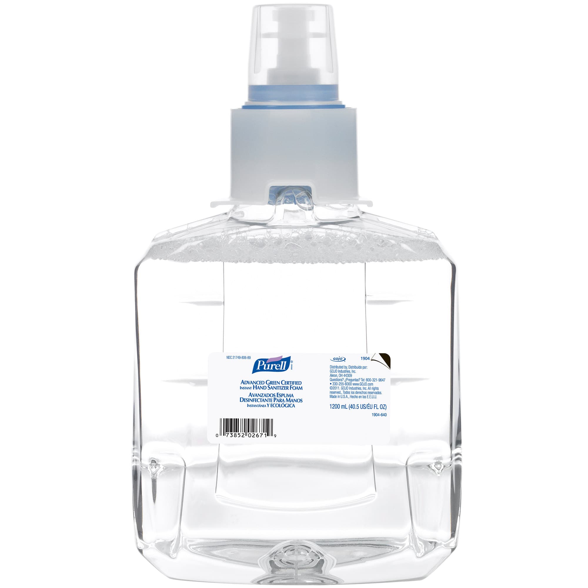 Purell® 1904-02 LTX-12 Advanced Green Certified 1200 mL Foaming Instant Hand Sanitizer