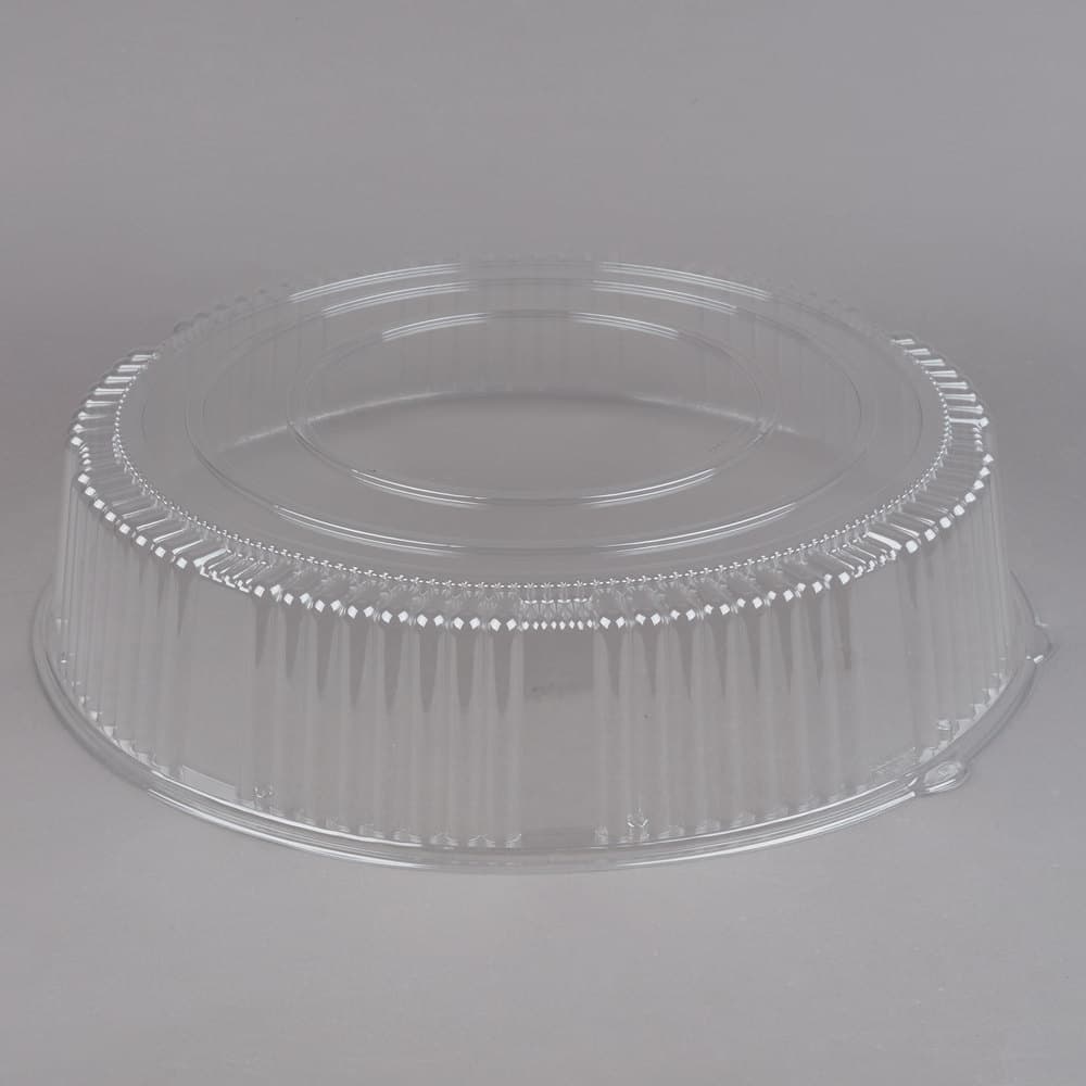 WNA Comet A18PETDMHI CaterLine 18" Clear PET Plastic Round High Dome Lid - Image 1