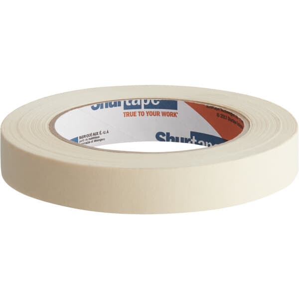 Shurtape CP 083 3/4" x 60 Yards Natural Utility Grade Masking Tape 100486 - Image 1